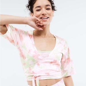Fabletics Laila Tie Dye Wrap Top